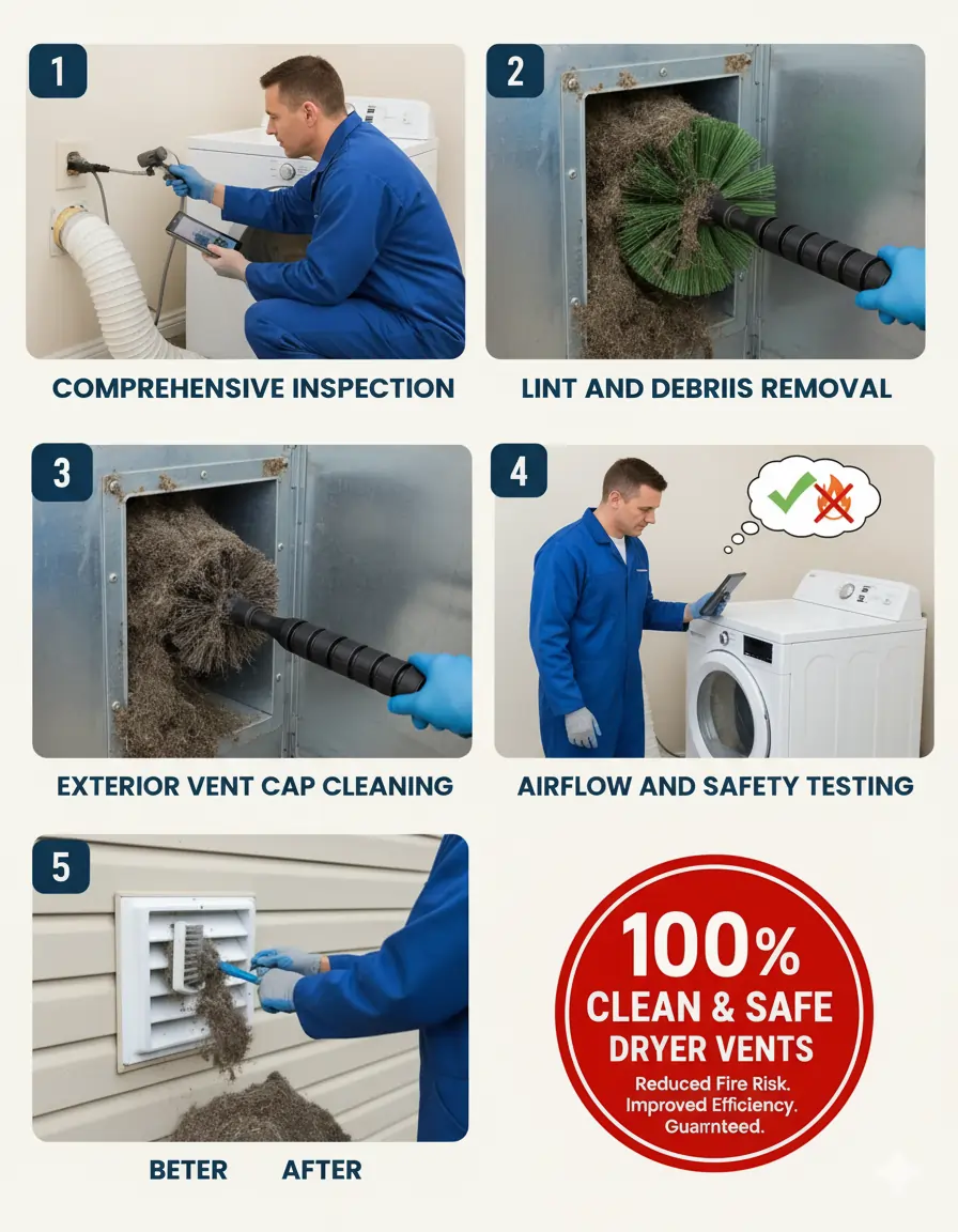 dryer vent Removal Process